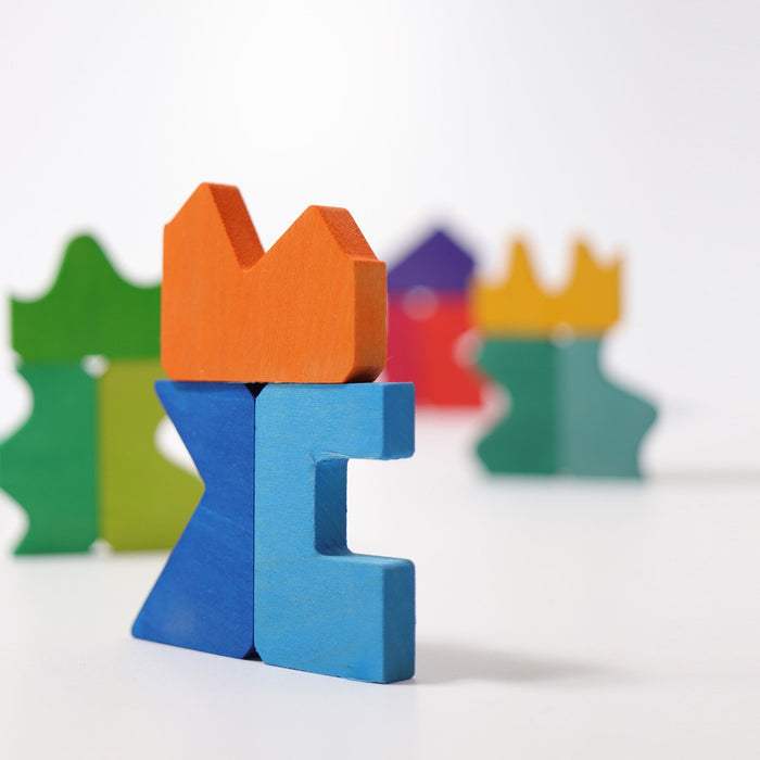 Concave and Convex Wooden Building Puzzle  - Grimm's Wooden Toys