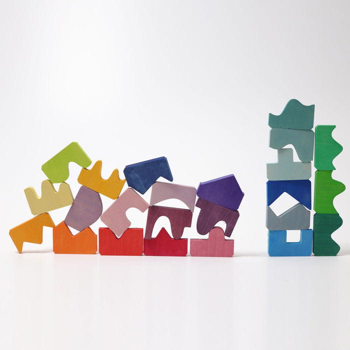 Concave and Convex Wooden Building Puzzle  - Grimm's Wooden Toys