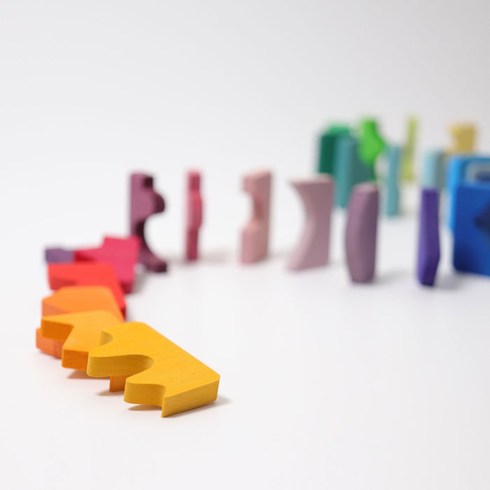 Concave and Convex Wooden Building Puzzle  - Grimm's Wooden Toys