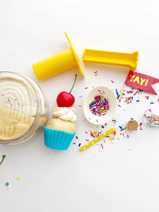 Cupcake - Sensory Play Kit - Earth Grown Kid Dough - Cake Scented