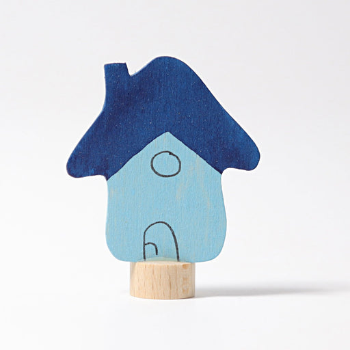 Decorative Figure Blue House- Grimm's Wooden Toys