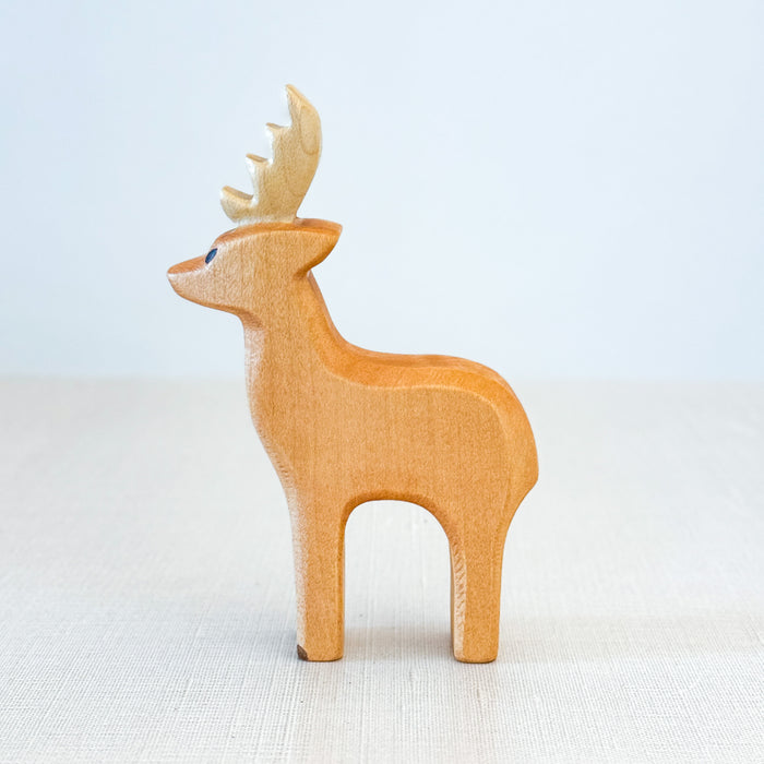 Buck (Male Deer) - Hand Painted Wooden Animal - HolzWald