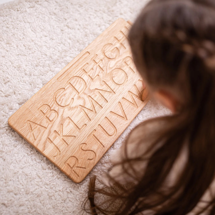 Double-Sided Alphabet Tracing Board – Montessori Uppercase & Lowercase Tracing Board