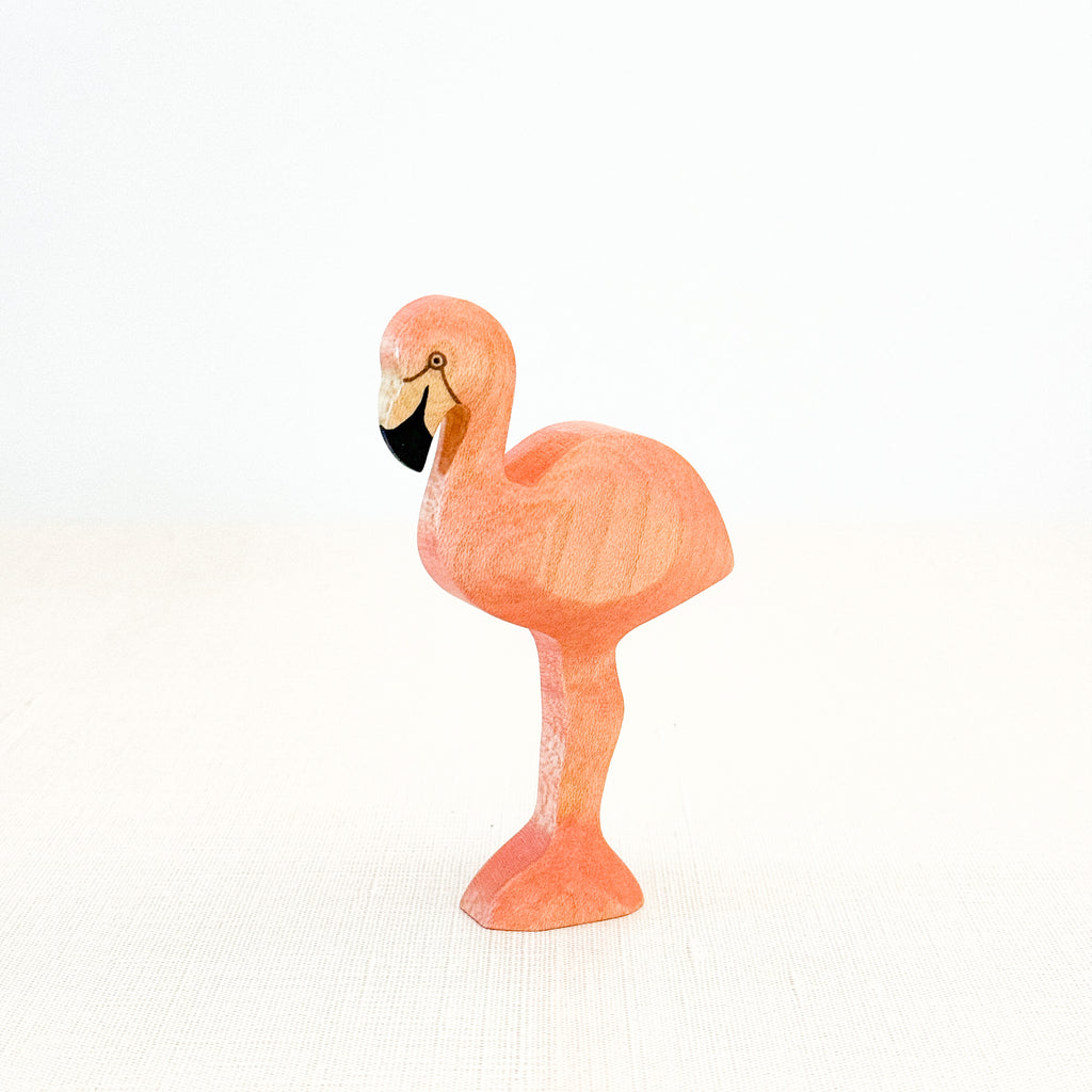 Flamingo - Hand Painted Wooden Animal - HolzWald — Oak & Ever
