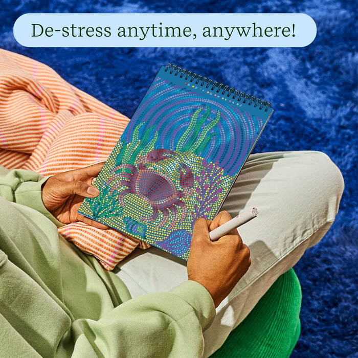 Flowart - Dot By Letter - In To The Deep - Mindfulness Art Activity for Tweens and Teens