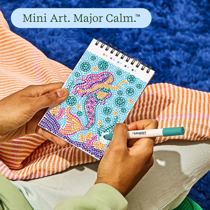 Flowart - Mini Dot By Letter - Enchanted Magic - Portable Mindfulness Art Activity for Tweens, Teens & Adults