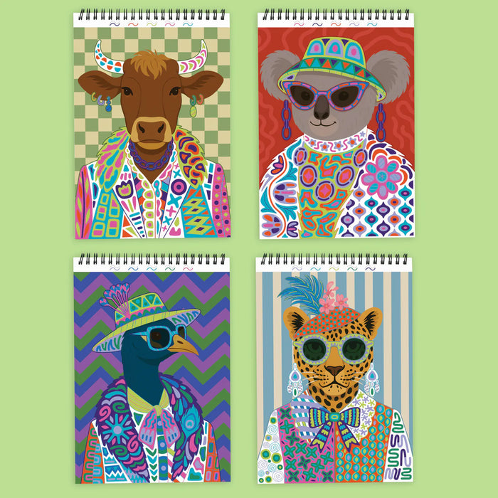 Flowart - Trace To Doodle  - Wild Style - Screen-Free Mindfulness Art Activity for Tweens, Teens & Adults