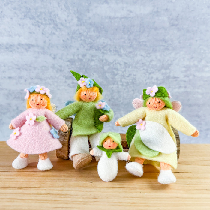 Flower Fairy Family - Set of 4 Dolls - Ambrosius Flower Fairies