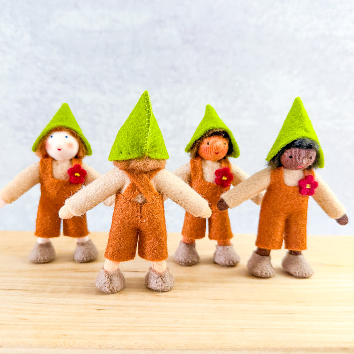 Garden Gnome Boy - 3.5" Doll - Ambrosius Flower Fairies