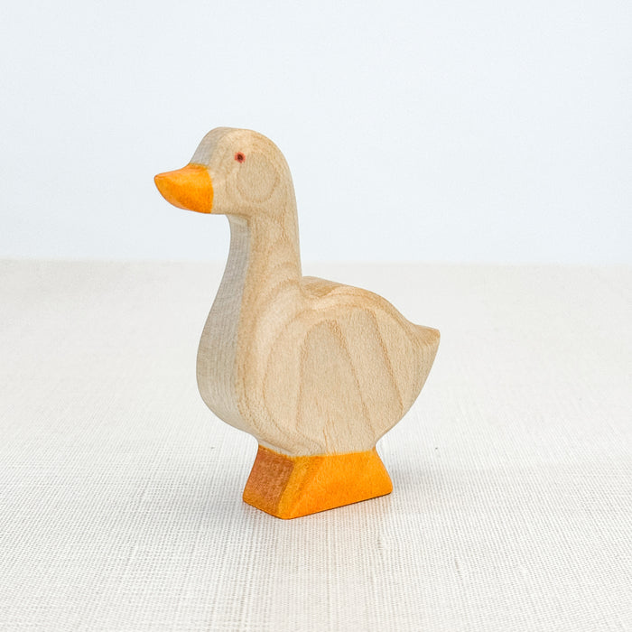 Goose Standing - Hand Painted Wooden Animal - HolzWald