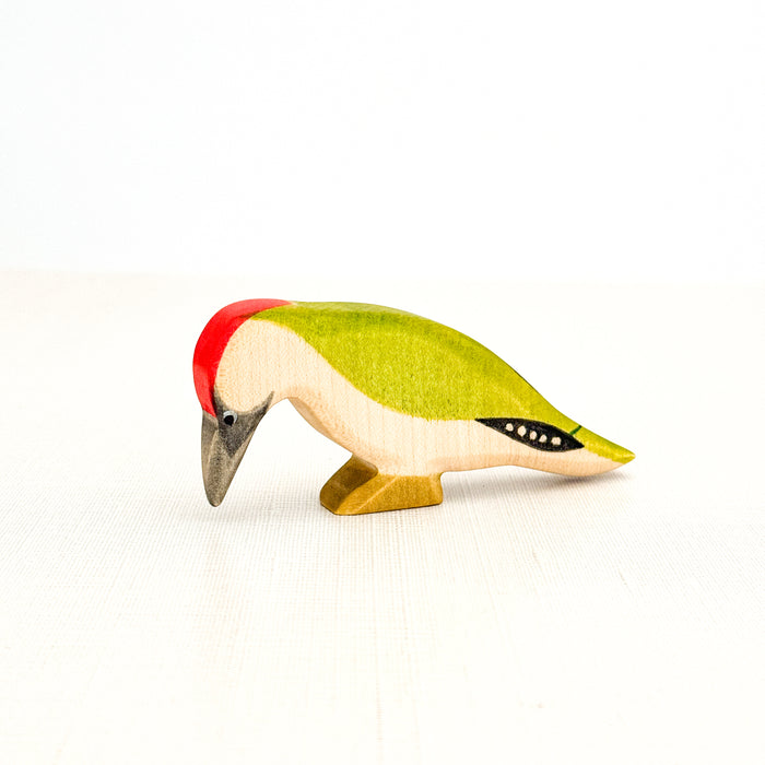Green woodpecker - Hand Painted Wooden Animal - HolzWald