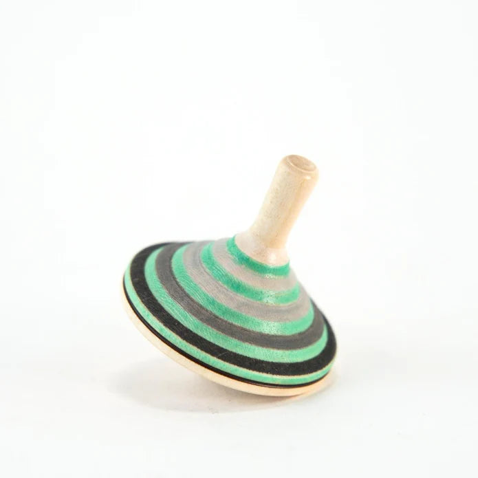 Grey Prince Wooden Spinning Top - Mader