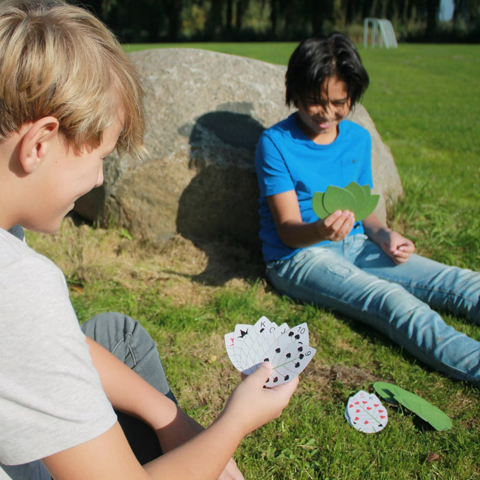 Leaf Shape Playing Cards In A Tin