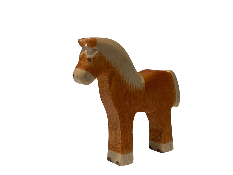 Haflinger Foal - Hand Painted Wooden Animal - HolzWald