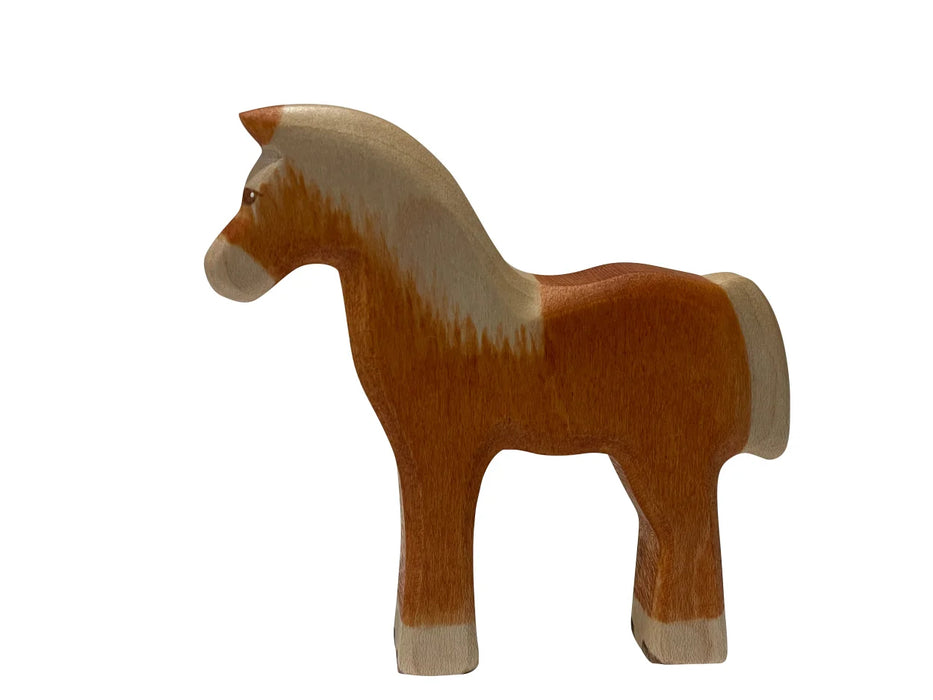 Haflinger Foal - Hand Painted Wooden Animal - HolzWald