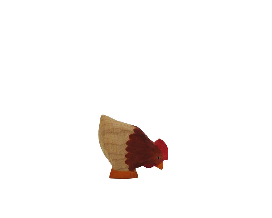 Hen picking - Hand Painted Wooden Animal - HolzWald