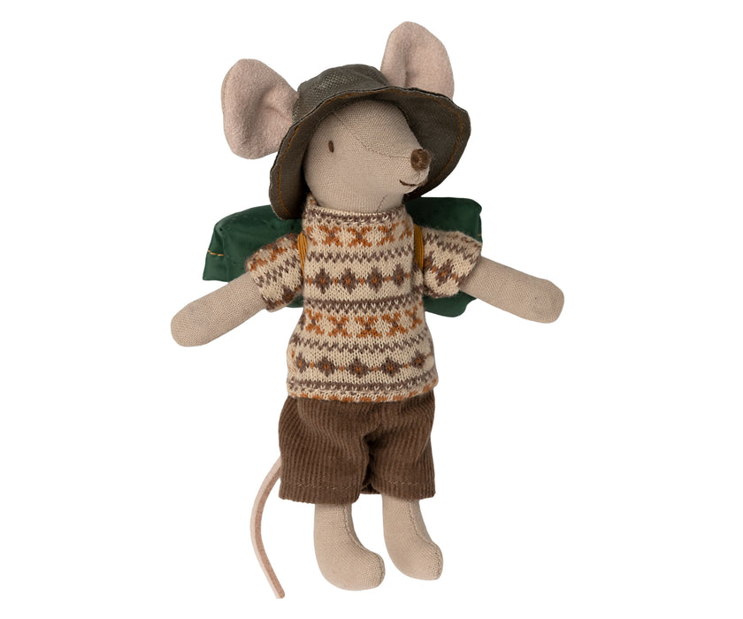 Hiker Big Brother Mouse With Sleeping Bag and Magnetic Hands - Maileg