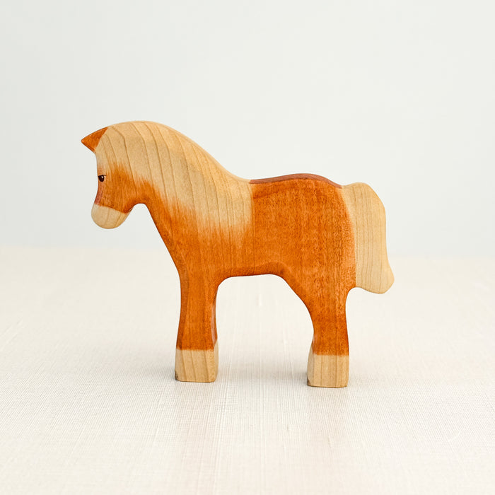 Horse (Haflinger) - Hand Painted Wooden Animal - HolzWald