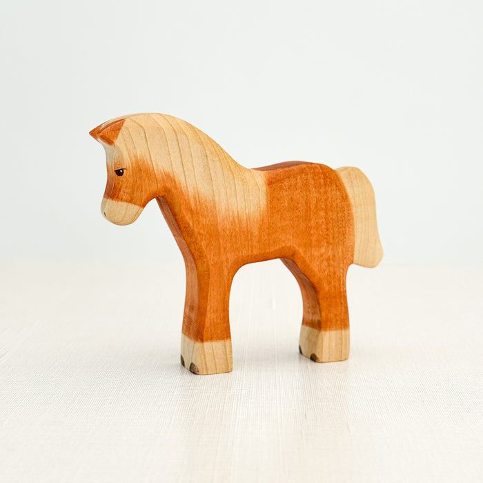 Horse (Haflinger) - Hand Painted Wooden Animal - HolzWald