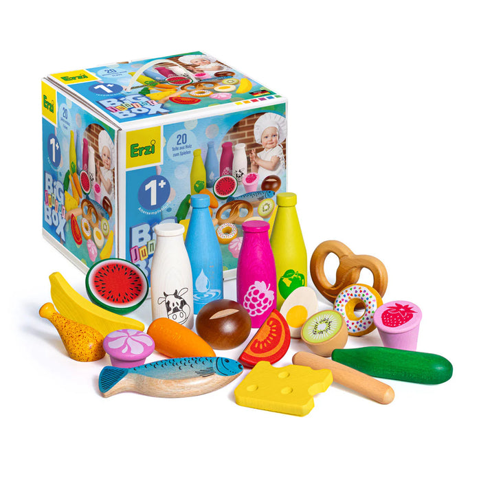 Big Junior Box of Wooden Play Foods  - Erzi