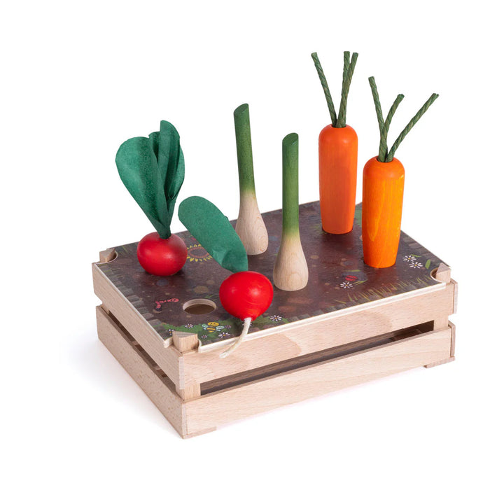 Vegetable Patch Garden - Wooden Play Foods & Garden - Erzi