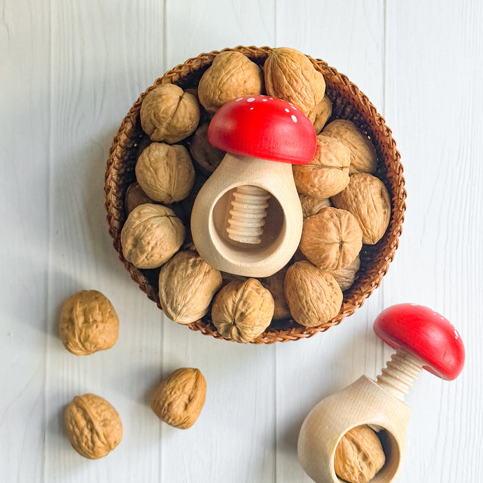 Wooden Nutcracker - Red Mushroom - Mader