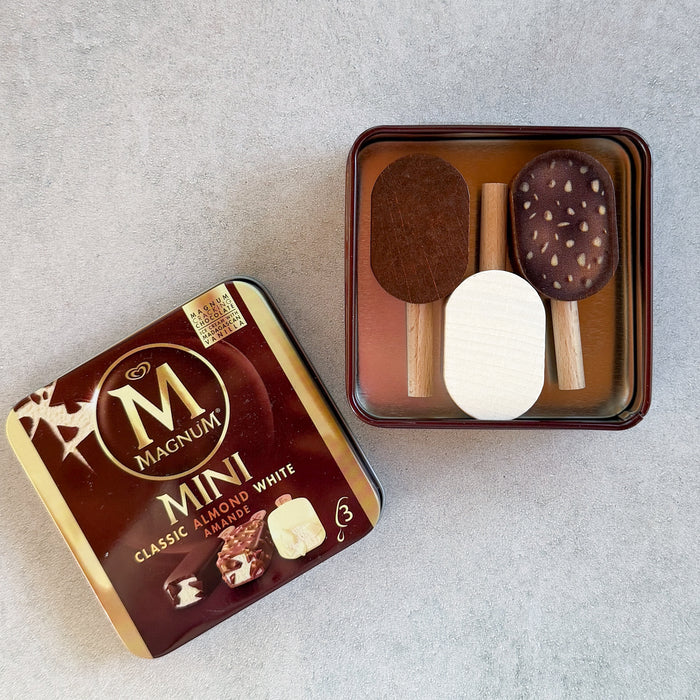 Ice Cream Pops In A Tin - Wooden Play Food - Erzi