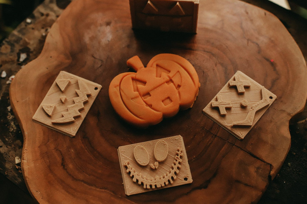 Jack O'Lantern Stamp Bundle - Halloween Play Dough Cutters
