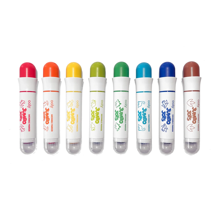 Jumbo Jots Dual Tip Stamp Markers – Dinosaur-| Set of 8 Washable Markers - OOLY