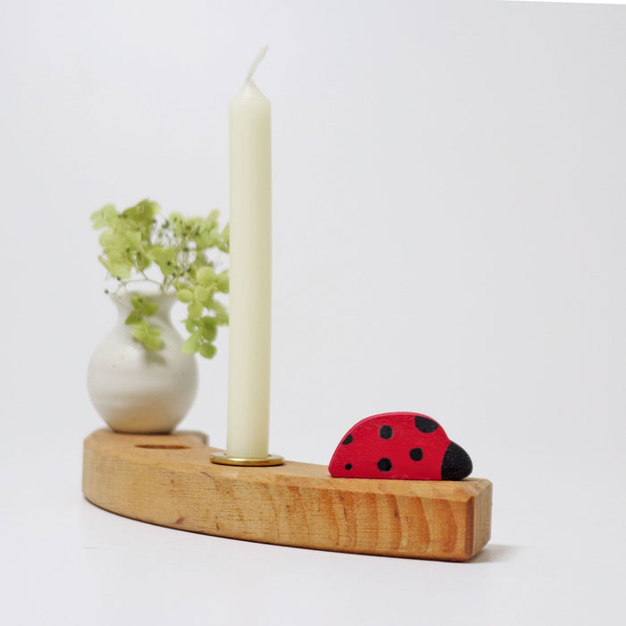 Lady Bug - Decorative Figure for Celebration Ring - Grimm's Wooden Toys