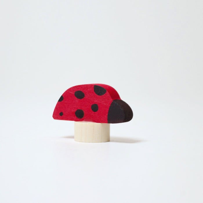 Lady Bug - Decorative Figure for Celebration Ring - Grimm's Wooden Toys