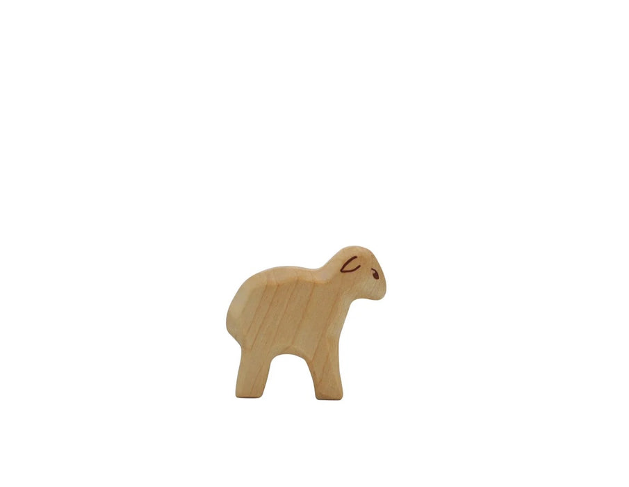 Lamb Standing - Hand Painted Wooden Animal - HolzWald