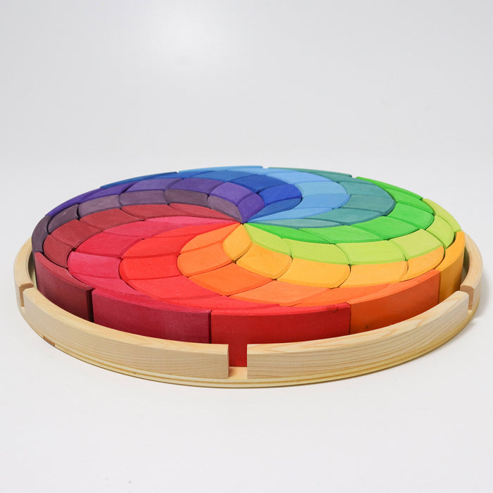 Large Color Spiral Wooden Blocks - Creative Puzzle - Grimm's Wooden Toys