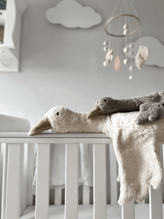 Cuddly Animals - Small Gray Goose - Organic Cotton and Lambs Wool - Senger Naturwelt