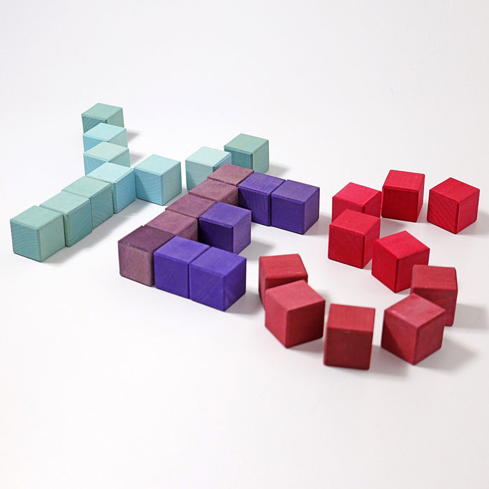 Large Mosaic - Colored Wooden Blocks  - Grimm's Wooden Toys