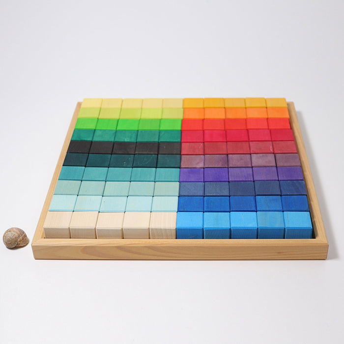 Large Mosaic - Colored Wooden Blocks  - Grimm's Wooden Toys