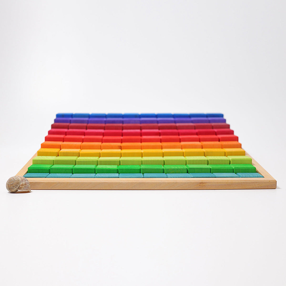 Large Stepped Counting Blocks - 100 Colored Wooden Blocks - Grimm's Wo ...