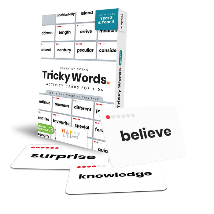 Tricky Words Flashcards (Sight Words) – 2nd & 3rd Grade