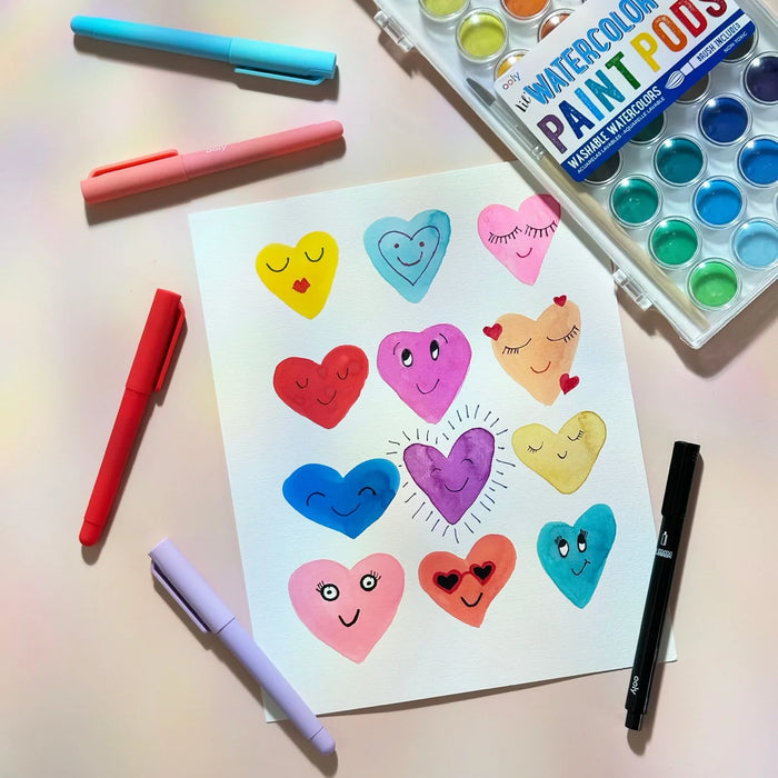 Lil' Watercolor Paint Pods - 36 Color watercolor pallet - OOLY