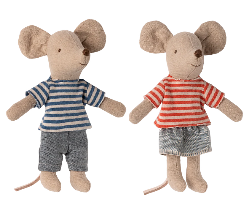 Little Sister and Brother Mice Set - LouiMax & Stella Mouse - Maileg