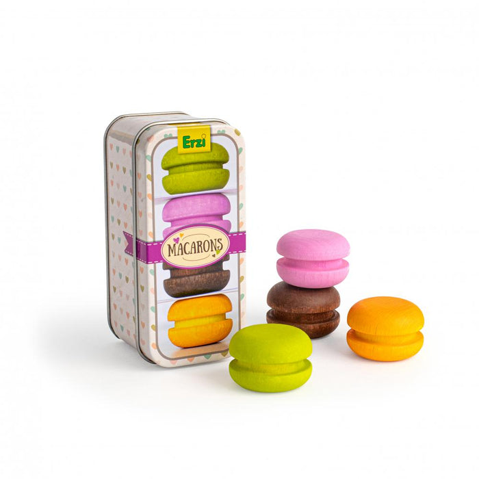 Macaroons In A Tin - Wooden Play Food - Erzi