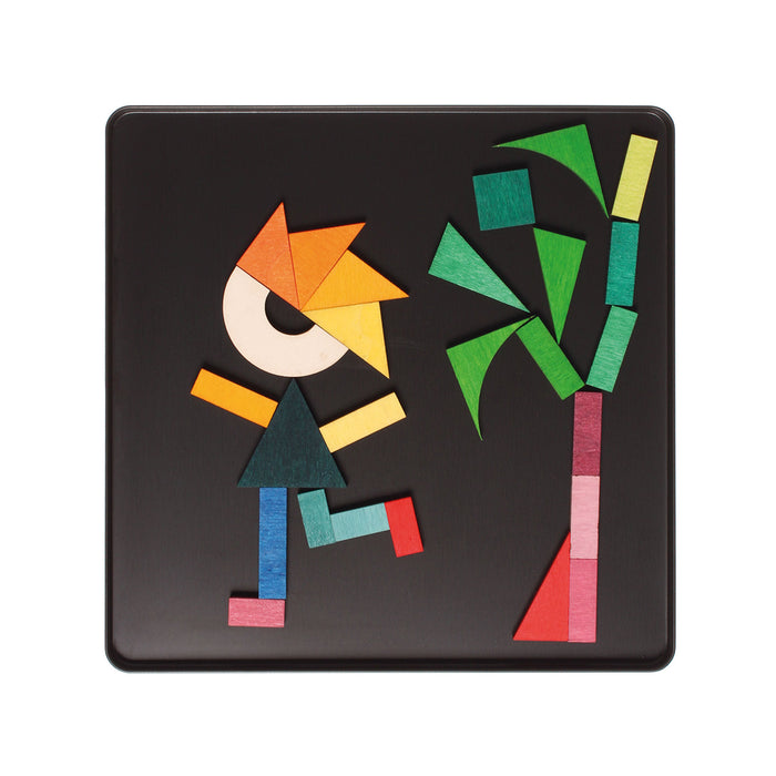 Magnet Game GeoGraphical Forms  - Grimm's Wooden Toys