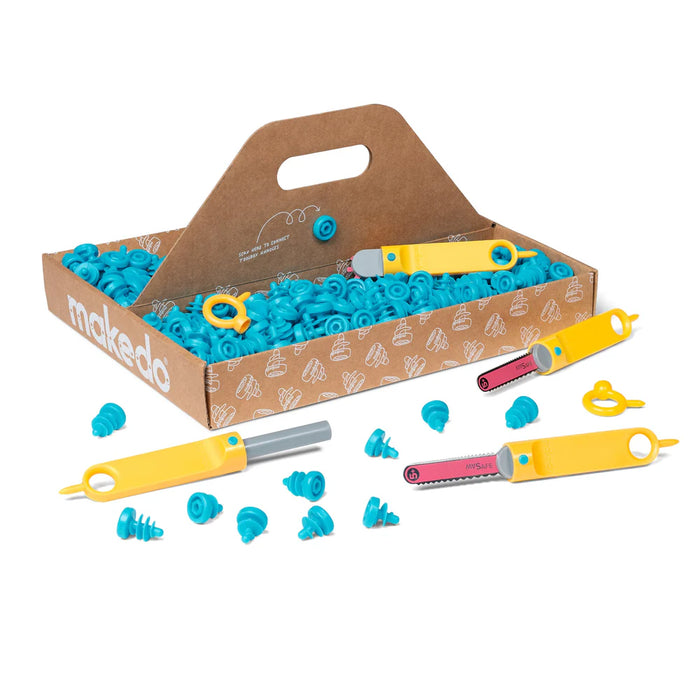 Makedo DISCOVER Cardboard Construction Kit - 126 PC Kit