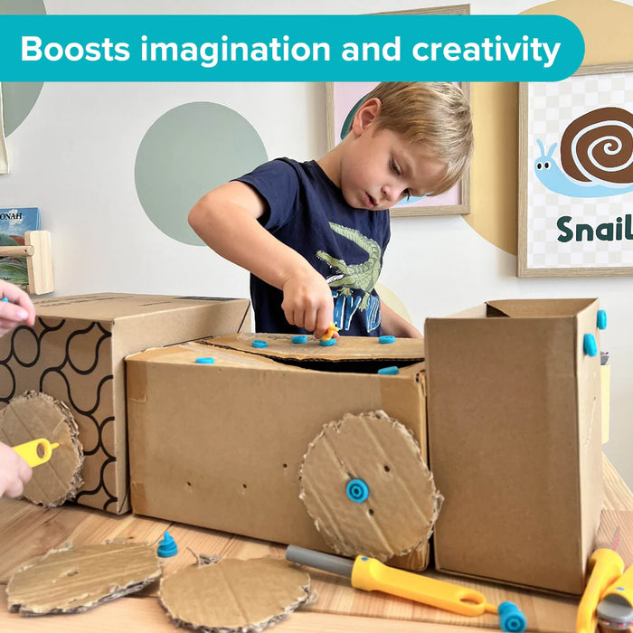 Makedo EXPLORE Cardboard Construction Kit - 50 PC Kit
