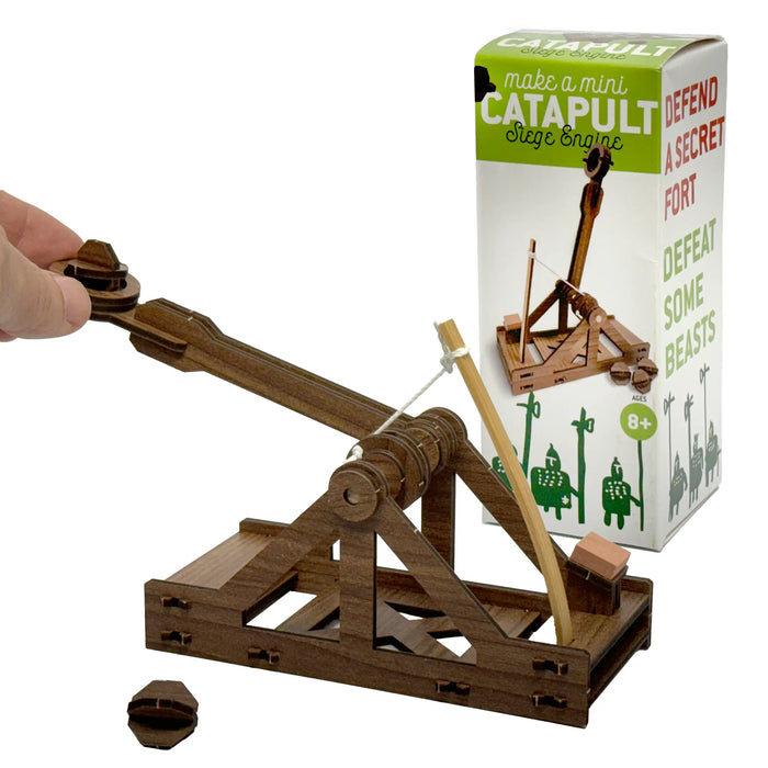 Mini Catapult Siege Engine Engineering Kit -  Build a Working Leonardo da Vinci Catapult