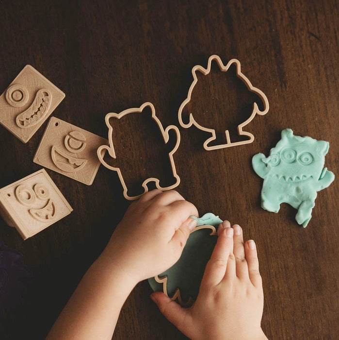 Monster Stamp Bundle - Halloween Play Dough Cutters - Eco Cutters