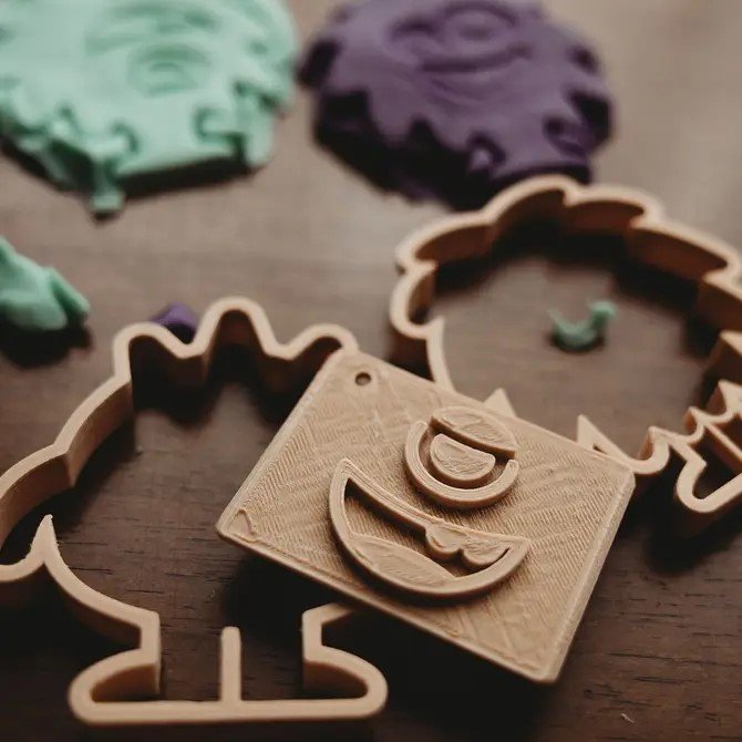 Monster Stamp Bundle - Halloween Play Dough Cutters - Eco Cutters