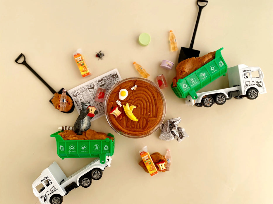 Garbage Truck - Sensory Play Kit - Earth Grown Kid Dough