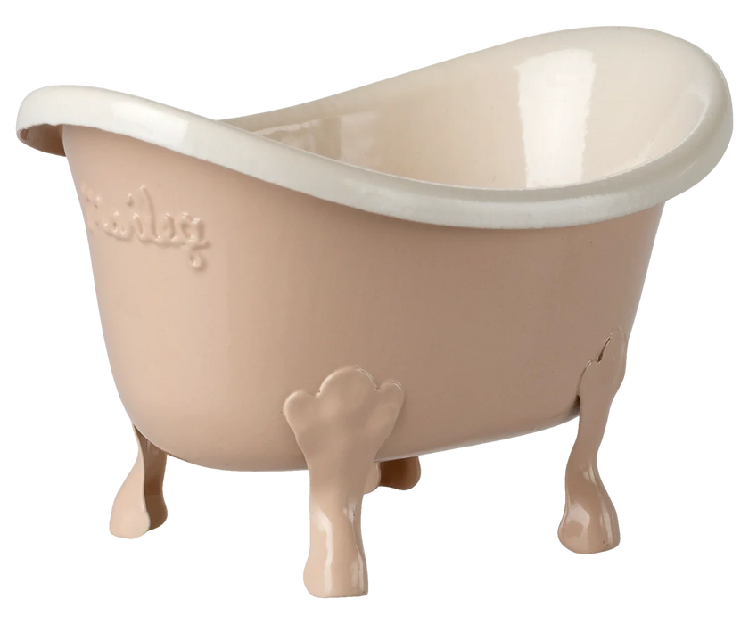 Mouse Bathtub - Vintage Rose Metal Bathtub for Mouse House - Maileg