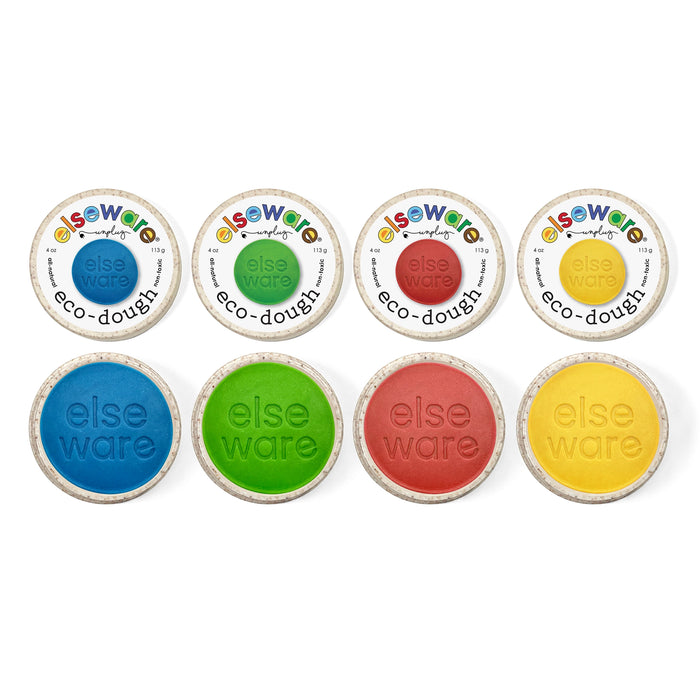 Natural Play Dough Set – 4 Pack Sensory Play Dough for Kids – Non-Toxic Handmade Dough